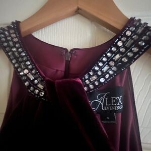 Velvet cocktail dress